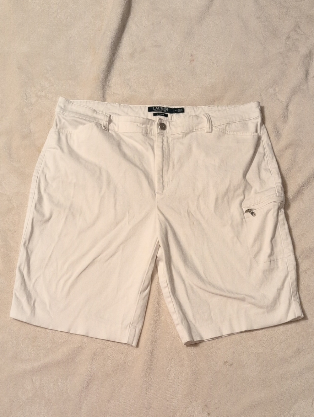 Lauren Ralph Lauren Active Woman's White Shorts Size 14